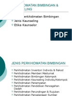 PERKHIDMATAN BIMBINGAN & KAUNSELING