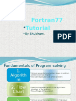 Presentation on use of fortran 