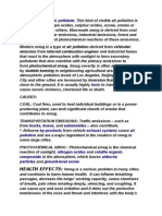 Pollutant: Air Pollution Vehicular Emission Internal Combustion Engines