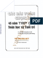 Cac Bai Toan Chon Loc 45 Nam THTT 2788