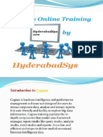 One of The Best Cognos Online Trainngs in India