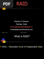 RAID - Redundant Array of Independent Disks