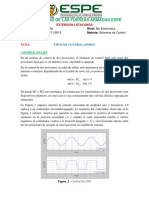 Tipos de Controldores(Sistemas de Control)