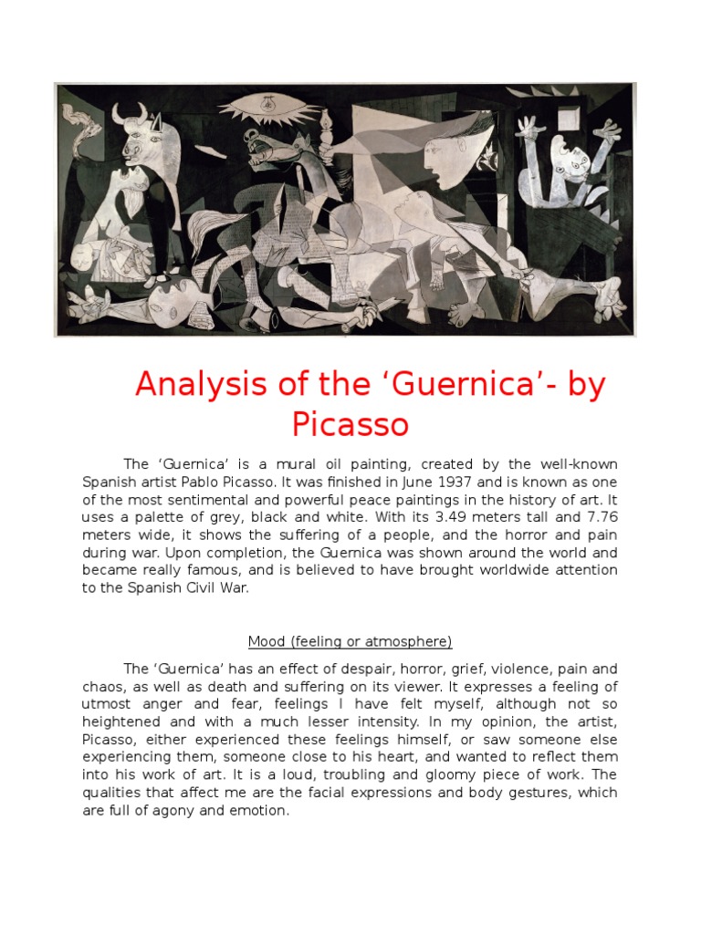 Guernica writing picture