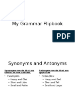 My Grammar Flipbook