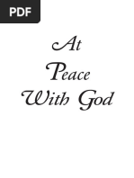 At Peace With God
