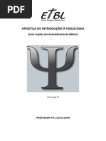 Apostila de Introdução à Psicologia