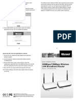 300Mbps/150Mbps Wireless LAN Broadband Router: Quick Installation Guide