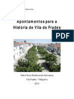 Apontamentos para A História de Vila de Frades - Versão Oficial