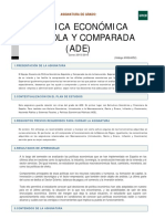 Guía docente de Política Económica Pública y Española