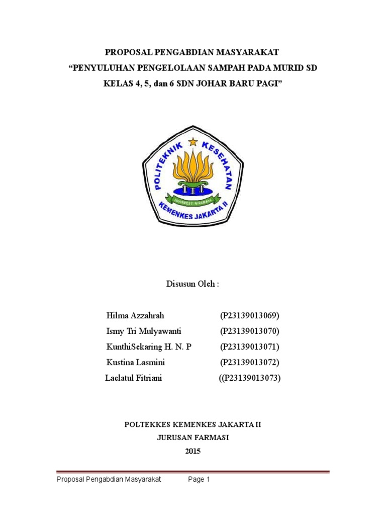 Proposal Pengabdian Masyarakat