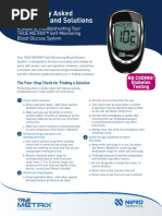 True Metrix PRO User Guide for Clinics | PDF | Glucose | Disinfectant