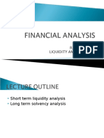 Risk Analysis Liquidity and Solvency