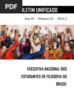 Boletim Unificado Da Executiva Nacional Dos Estudantes de Filosofia Do Brasil - Ano 01 - Número 1 - 2014.2