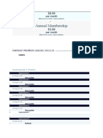 Annual Membership: Per Month