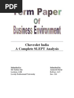 Download Slept analysis of CHEVROLET india  by sudhir_86kumar SN29500469 doc pdf