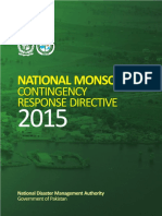 National Monsoon Contingency Response Directive 2015