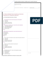 Preparation For Engineering: D.C Motors Multiple Choice Questions and Answers Preparation For Competition Exams PDF