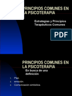 Principios Comunes en La Psicoterapia