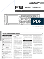 Zoom F8 Manual