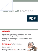 Irregular Adverbs