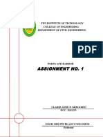 Assignment No. 1: FEU Institute of Technology College of Engineering Department of Civil Engineering