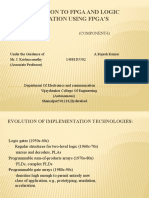 Introduction To Fpga and Logic Implementation Using Fpga'S: (Component-I)