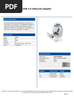 USB 2.0 Ethernet Adapter: General Information