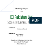 Internship Report on ICI Pakistan