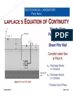 Aplace S Quation of Ontinuity: Steady-State Flow Around An Impervious Sheet Pile Wall