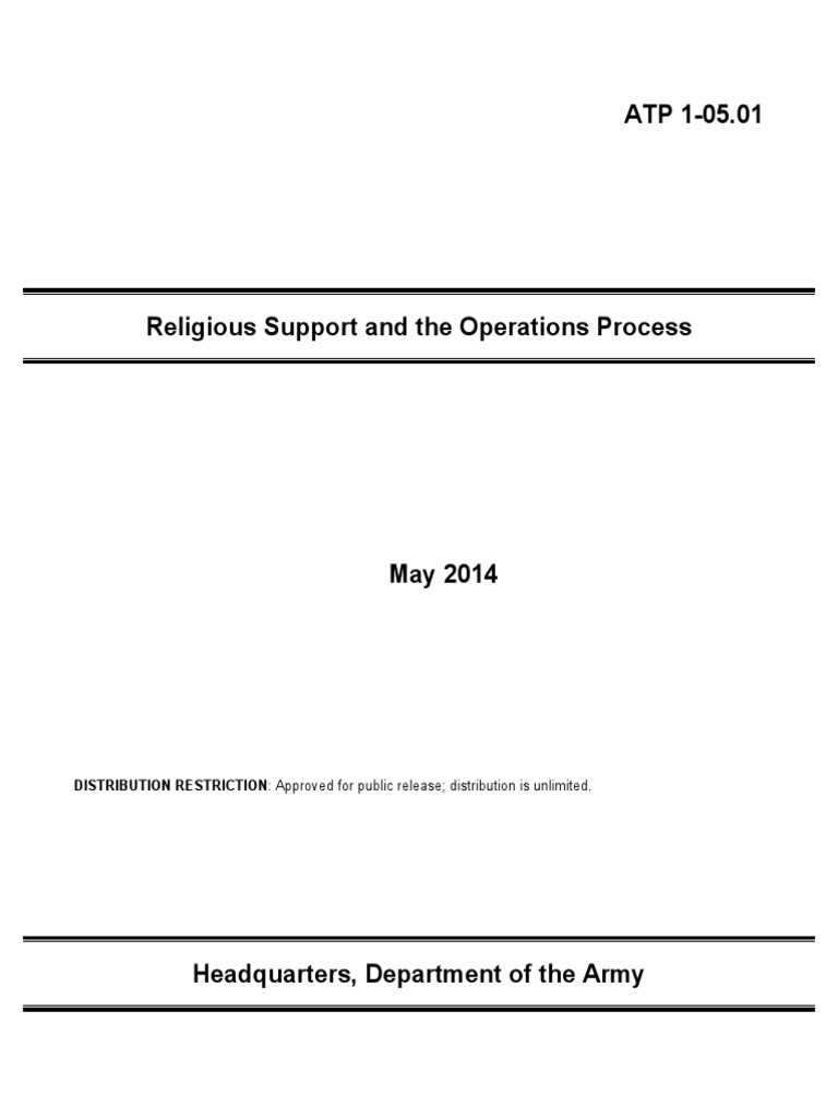 Religious Support in Army Ops | PDF | United States Army | Chaplain