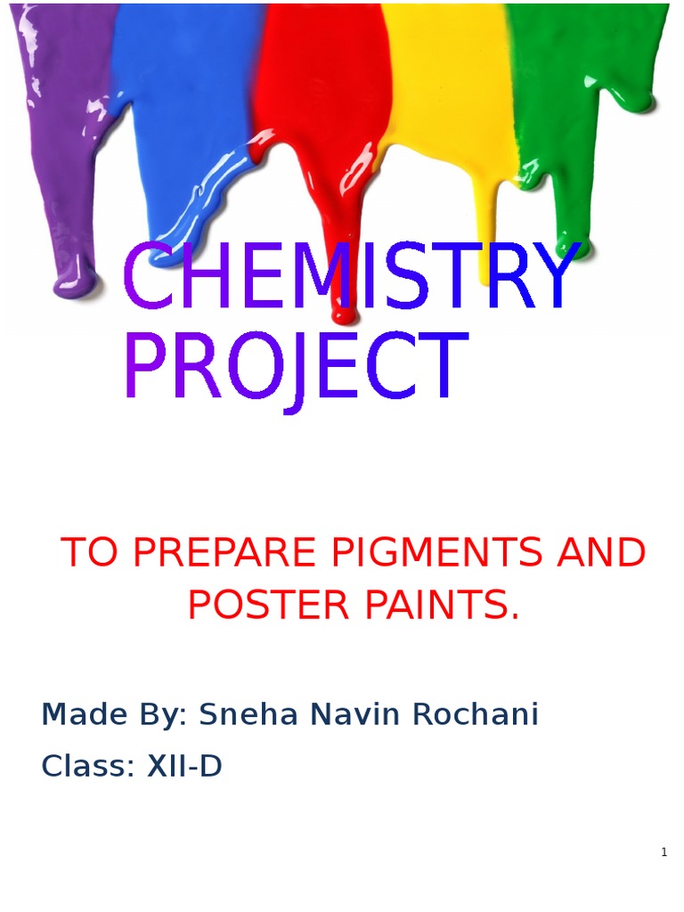 Chemistry Project Cyanide Paint