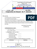 Examen Francais 2014 4AP T3