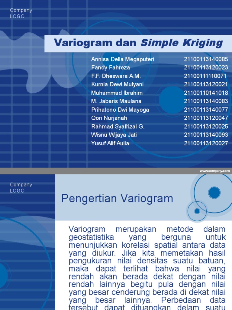 Variogram dan Simple Kriging dalam Geostatistika | PDF | Metode & Bahan ...