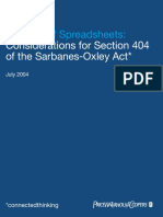 PWC The Use of Spreadsheets Considerations For Section 404 of The Sarbanes Oxley Act PDF