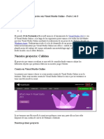 Desarrollo de Un Proyecto Con Visual Studio Online