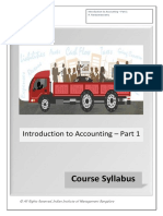 Course Syllabus: Introduction To Accounting - Part 1