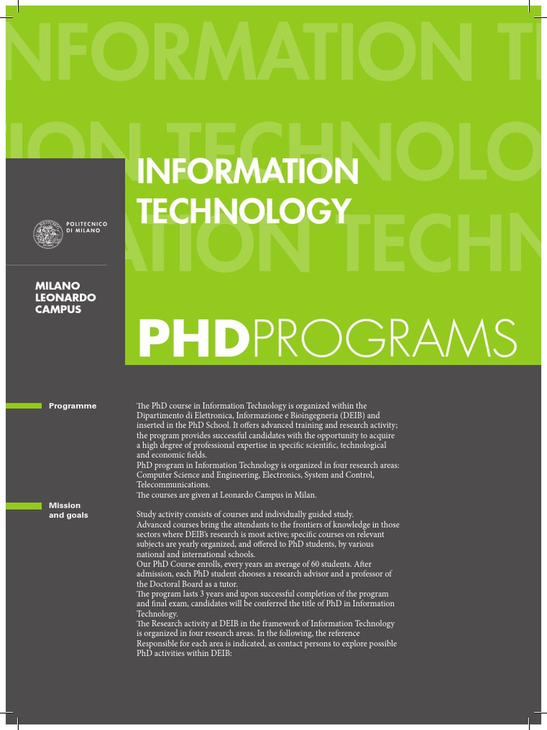 Information Technology 05 PDF | PDF | Doctor Of Philosophy | Academic ...
