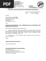 Surat Perhargaan Dan Terima Kasih Atas Sumbangan