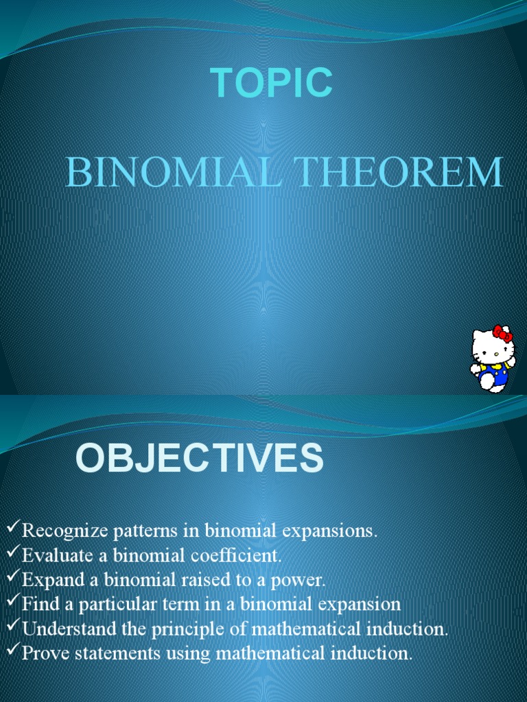 Binomial Theorem and Expansions | PDF | Teaching Methods & Materials