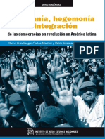 Soberania e Hegemonia das democracias em revolução na América Latina