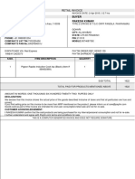 Seller Ravi Engineering Buyer Rakesh Kumar: Retail Invoice