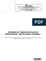 Sistemas de Tubería en Plnatas Industriales Nrf-035-Pemex-2012