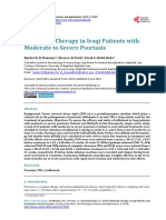 Infliximab Therapy in Iraqi Patients With Moderate To Severe Psoriasis