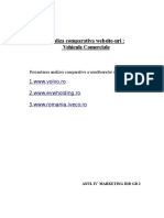 Analiza Comparativa Website-Uri - Vehicule Comerciale