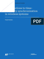 Contributions To Time-Frequency Synchronization in Wireless Systems