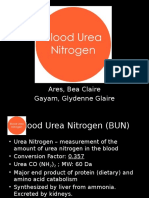 BUN Blood Urea Nitrogen