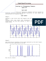 Filtering in Frequency Domain Lab # 6: Digital Signal Processing
