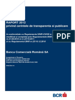Raport Transparenta Si Publicare BCR 2012
