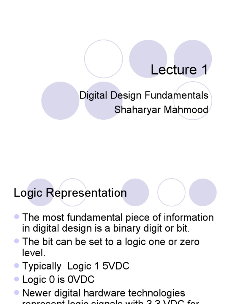 Digital Design Fundamentals Shaharyar Mahmood | PDF | Field ...